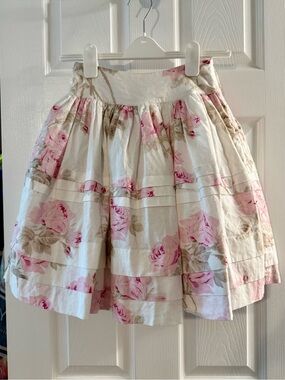 Mademoiselle Charlotte Francoise Bouthillier Floral Tiered Skirt Size 10